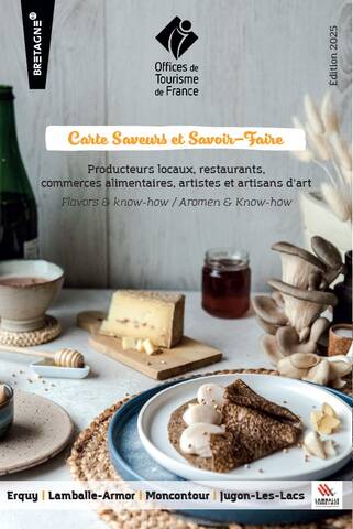 Karte für lokale Aromen und Handwerk