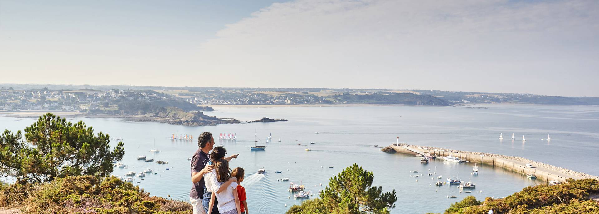 Vue sur le port d'Erquy
