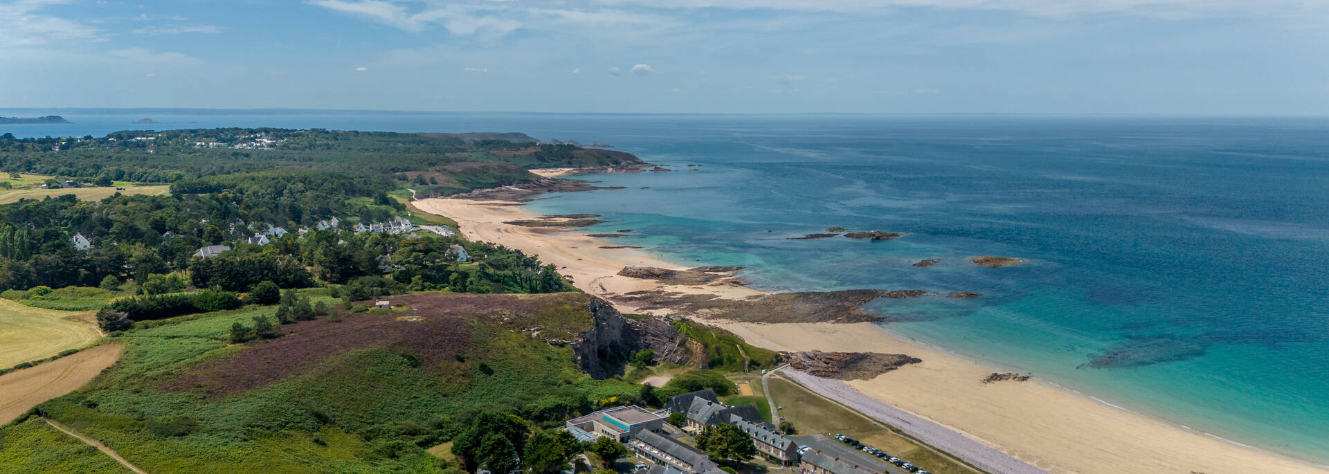 Vue aérienne de la plage Saint-Michel