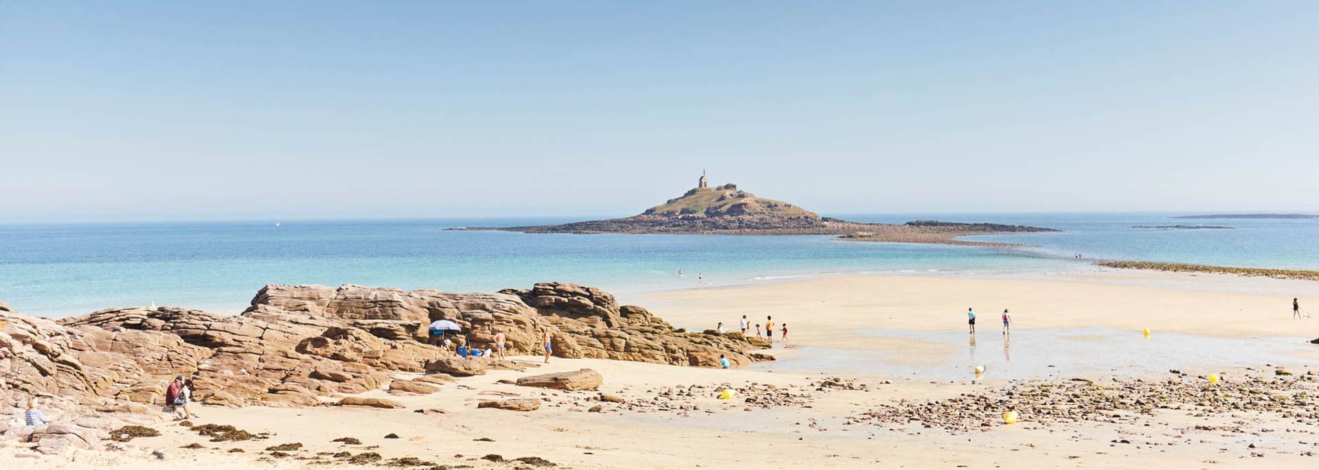 îlot et plage saint-michel à Erquy