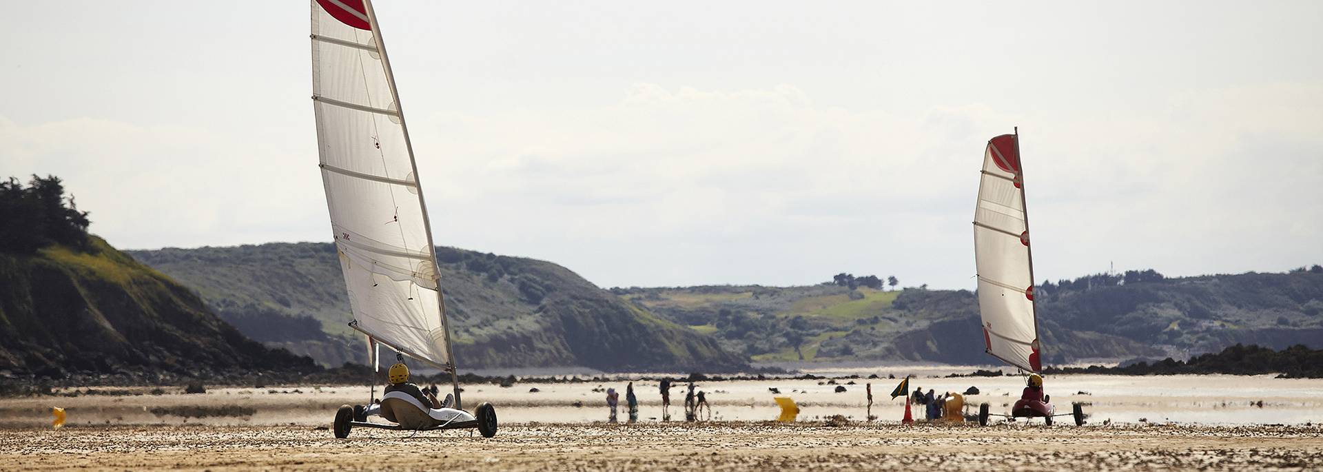 Char à voile plage de Caroual à Erquy