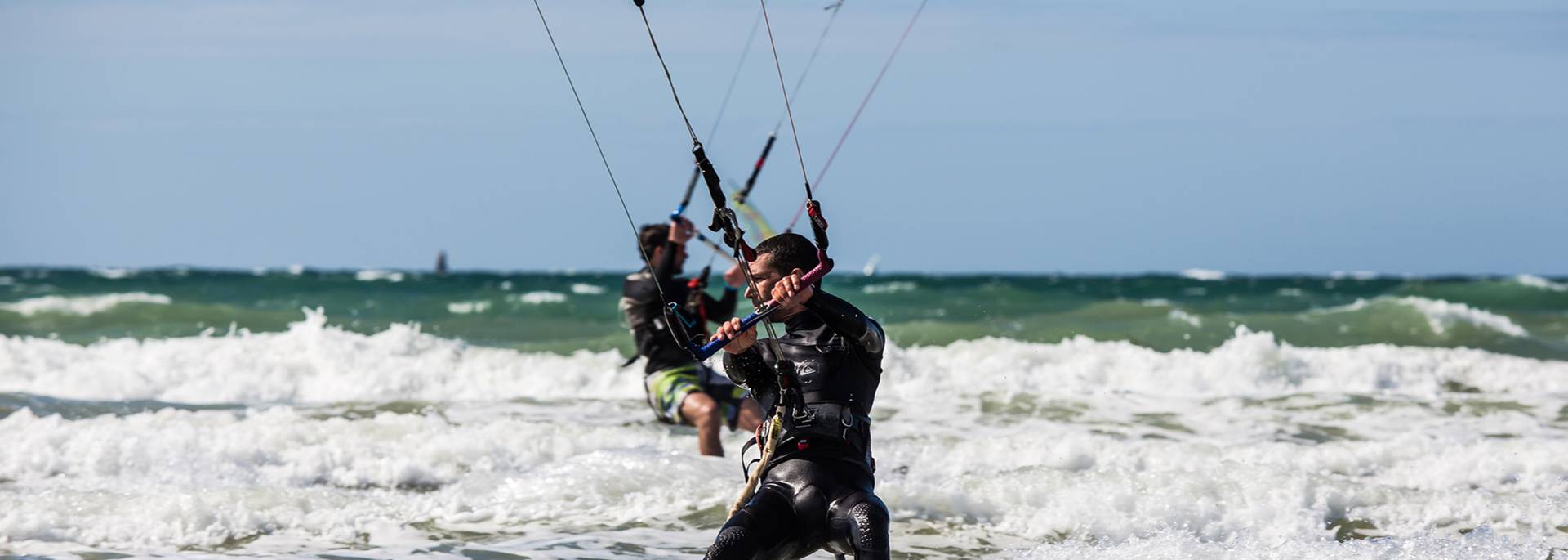Session de kitesurf