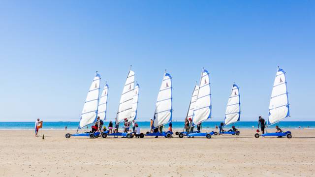 Char à voile à la Ville Berneuf