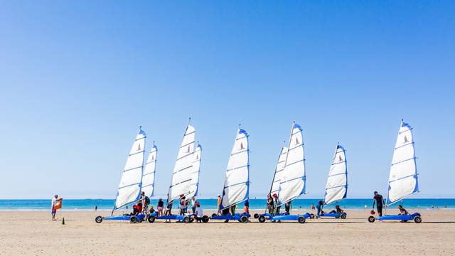 Char à voile à Pléneuf-Val-André
