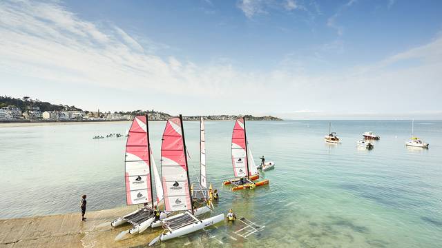 catamarans à Pléneuf Val André