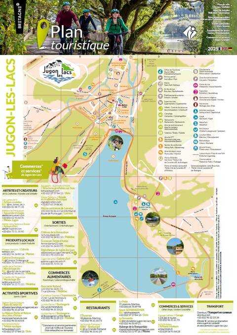 Plan de ville de Jugon-les-Lacs 2025