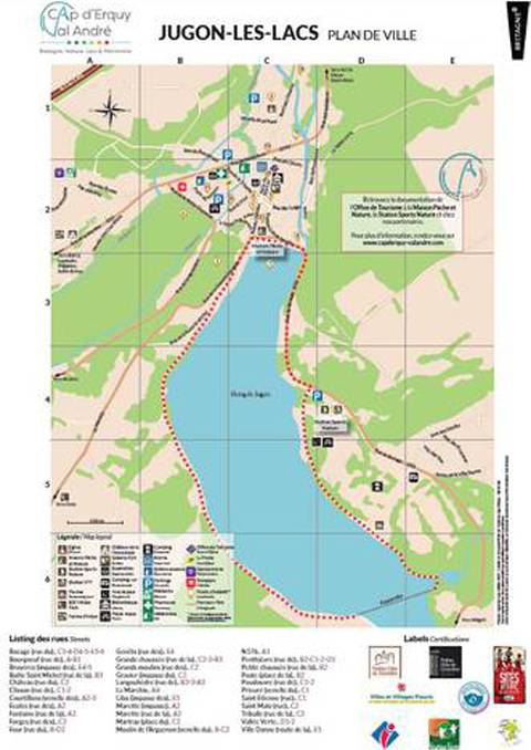 Jugon-les-Lacs Map