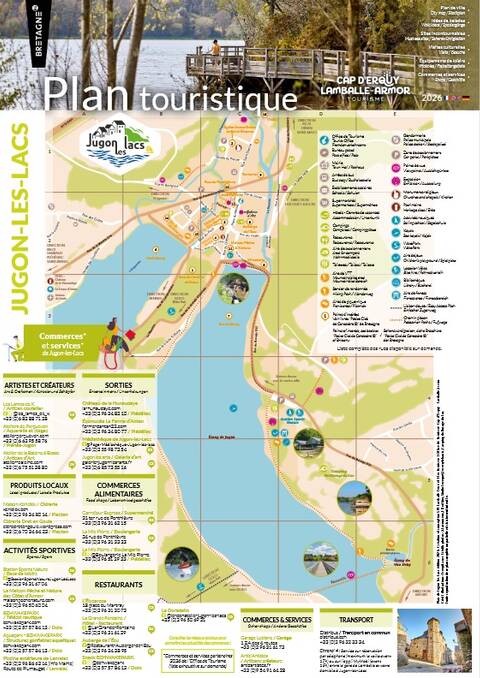 Stadtplan von Jugon-les-Lacs 2026
