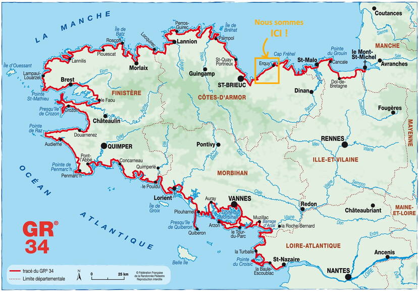 Le GR34, 2000km de randonnée en passant par la côte de Penthièvre