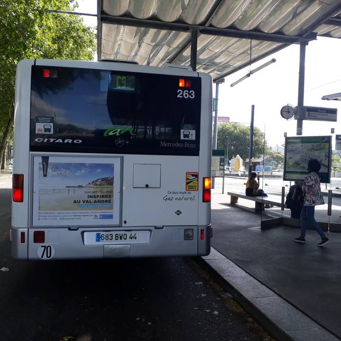 Campagne arrière de bus Pléneuf-Val-André ©OTCEVA