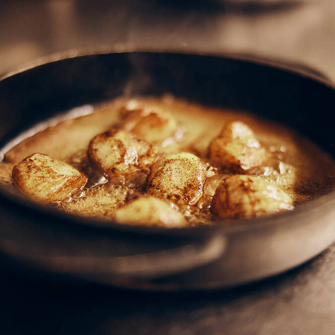 Plat de coquilles saint-jacques
